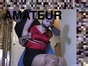 Amateur sexy MILF hot bondage porn video
