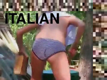 Italian Nude Working Naked