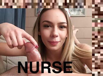 Nurse Gives Nice Handjob
