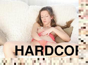 Erotic sex art video of a hottie masturbating