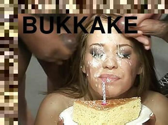 Bukkake Humiliation Party 40 cumshots