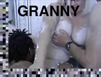 GRANNYLOVESBLACK - Horny Housewife Pounded By Artists