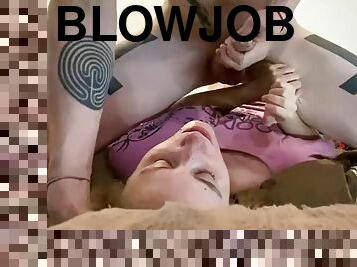Anastasia Mistress sucking a big cock - deepthroat deepthroat blowjob