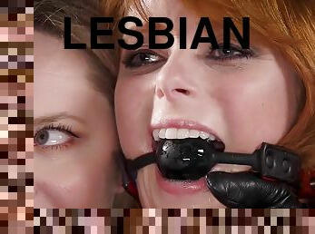 Lesbians and one-eyed snake hungry slaves sex orgy