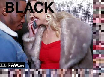 BLACKEDRAW Gorgeous Blond Hair Lady Takes Huge BIG BLACK DICK