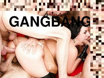 Angela White Gangbang, Double Butt Sex, Triple Penetration!