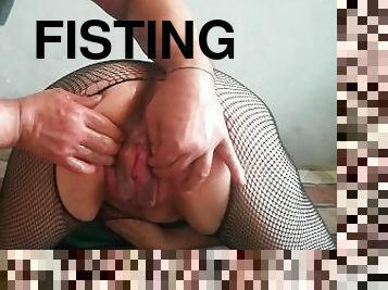 fisting, pisser, amateur, milf, maison, tchèque, réalité