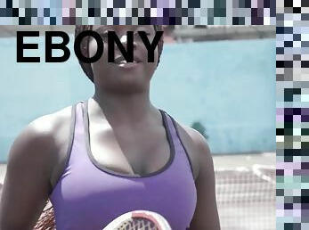Big-Breasted Ebony tennis player Amateur Sex