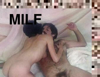 Hot MILFs make love amazing retro porn video