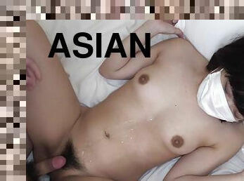 asiatique, chatte-pussy, maigre, amateur, maison, japonais, point-de-vue, naturel, putain