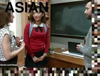 Professor punished Asian on exchange