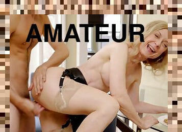 amatör, mogen, cumshot, milf, hardcore