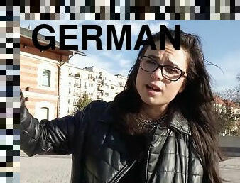 GERMAN SCOUT - FIRST ASSFUCK SEX FOR BRACES COLLEGE TEENAGER AT STREET CASTING - Mira cuckold