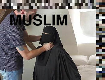 Muslim woman in niqab gets punished by angry husband