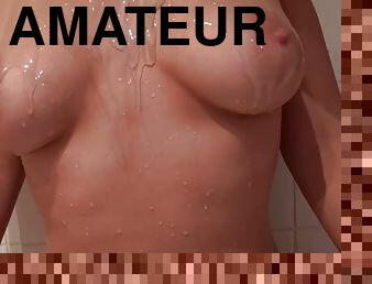 الاستحمام, كبيرة-الثدي, كس-pussy, هواة, فاتنة, في-البيت, بالإصبع, طبيعية, كبيرة-الثدي-busty, ثدي
