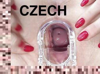 Chrissy Fox - Inside Czech slut with perky tits - fetish solo with extreme close up