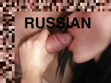 Russian slut Sasha Rose gets gaped doggy style in sexy pantyhose