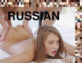 Russian coed Elena Koshka seduces her sister's boyfriend into sex