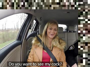 Cops Charm Gets Leggy MILF Very Wet And Eager For His Dick