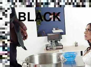 Big Black Dong Frenzy At The Brazzers "Office Cafuckteria"