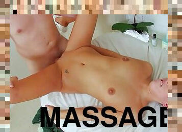 FULL MASSAGE SEX WITH SEXY TEEN IN THE SALON