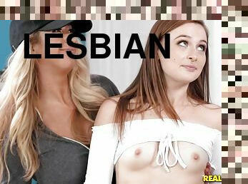 lesbisk, tonåring, fingerknull, söt