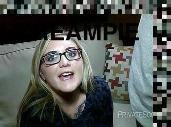 Nerd teen girl hot hardcore porn scene with creampie