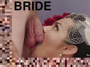 Tranny bride assfuck fucks male lover