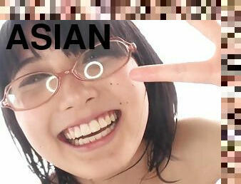 asiático, banhos, óculos, esguincho, estudante, adolescente, japonesa, fudendo, nerd