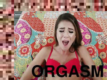 teta-grande, estilo-cão, orgasmo, cona-pussy, anal, babes, louca, dedos, suja, meias-calças