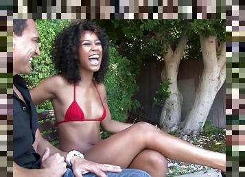 Outdoor Have Sex With Very Hot Ebony Misty Stone