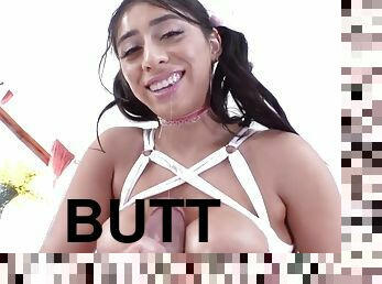 Amazing latina babe voilet myers rides cock