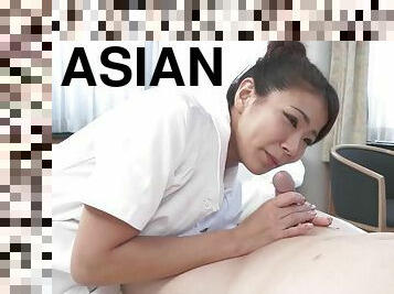 Nami Amami Asian Nurse Blowing Cock
