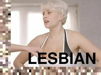 Angel Wicky and Josephine Jackson - lesbian - blonde - face sitting - masturbation - mature - shower - sixty-nine - standing sex
