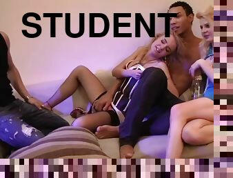 student, hardcore, gruppsex