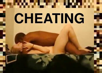 Cheating blonde wife interracial