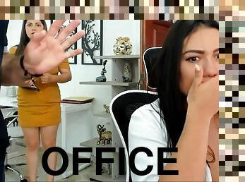 Shameless Latina emily brown suck fuck for mouthful cumshot - office oral sex