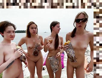 Public Nude Beach With Hot Teens