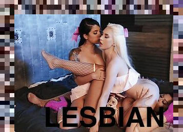 Interracial Lesbian threesome Girl Gang Part 4 - Latina Bridgette B, Gina Valentina, blonde PAWG Skylar Vox