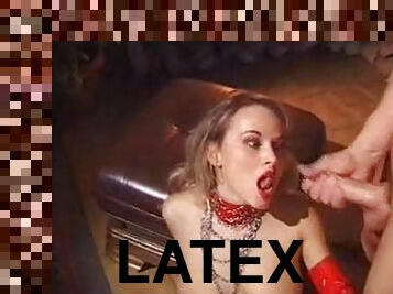 adolescente, hardcore, fetiche, latex