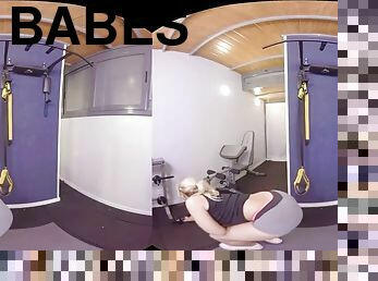 babes, point-de-vue, 3d, bout-a-bout, solo, salle-de-gym, séance-dentraînement