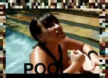 Ava devine fucked anal near the pool