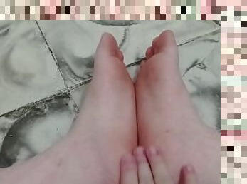 asiatique, masturbation, amateur, milf, ados, pieds, point-de-vue, fétiche, philippine, orteils