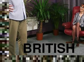 British cfnm office voyeur enjoys joi