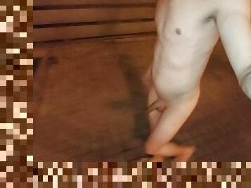 walking naked in public and almost gettting caught