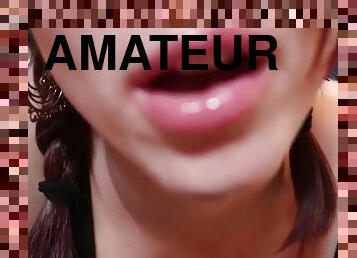 EXTRA UP CLOSE mouth sounds, kissing, lens licking ASMR