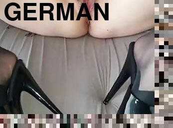 immens, erotisch-mutti, deutsch, creampie, europäische, euro, unterwäsche, lustig, dildo, brunette