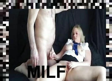 Wank over bb milf