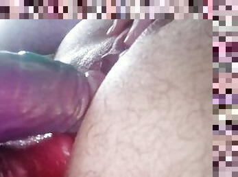 masturbação, orgasmo, cona-pussy, amador, anal, adolescente, brinquedo, duplo, engraçado, dildo