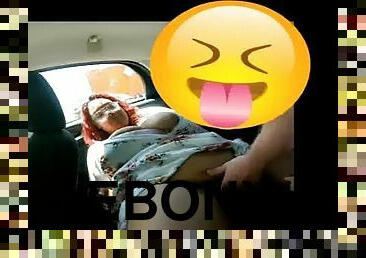 BBW Ebony Hooker in Car